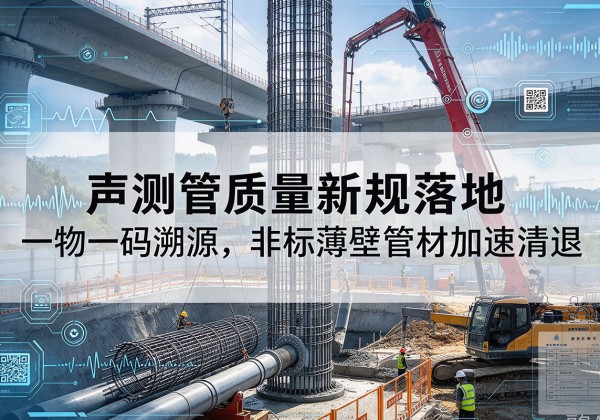 宝坻区声测管质量新规落地，一物一码溯源，非标薄壁管材加速清退